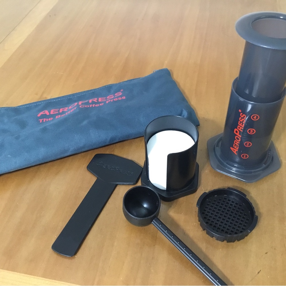 Portable Aeropress Coffee press.